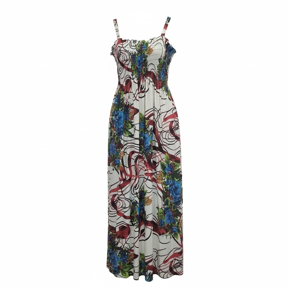 Vibrant Floral Maxi Dress